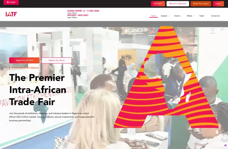 IATF Africa homepage screenshot