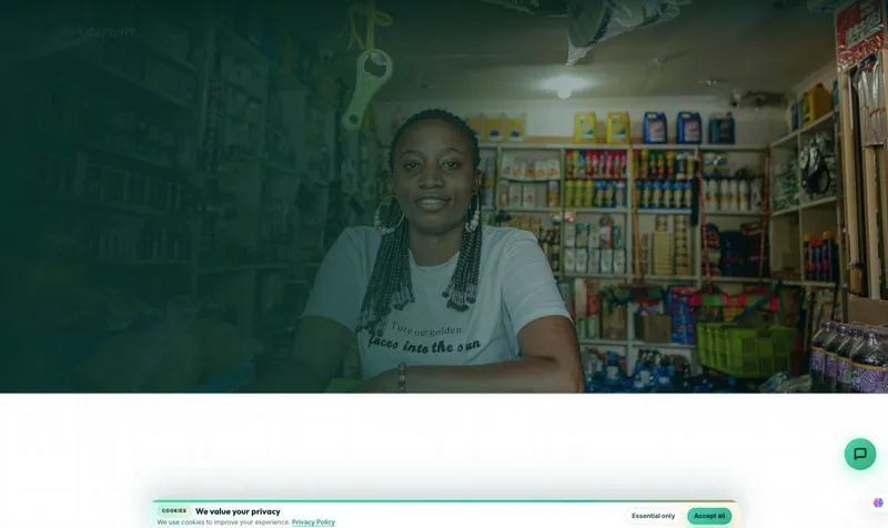 Uzapoint POS & ERP homepage screenshot